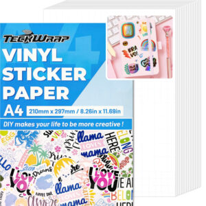 Inkjet Printable Sticker Vinyl (Matte White)