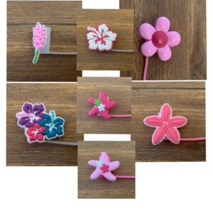 Flower Straw Toppers