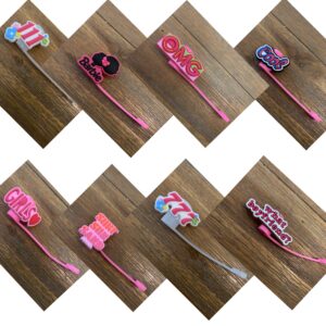 Random Expression Straw Toppers