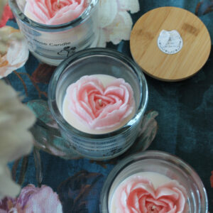 Heart Rose Candle