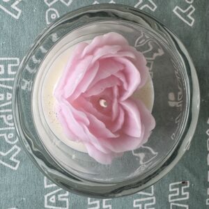 Heart Rose Candle