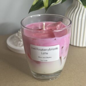 Iced Raspberry & Vanilla Latte Candle