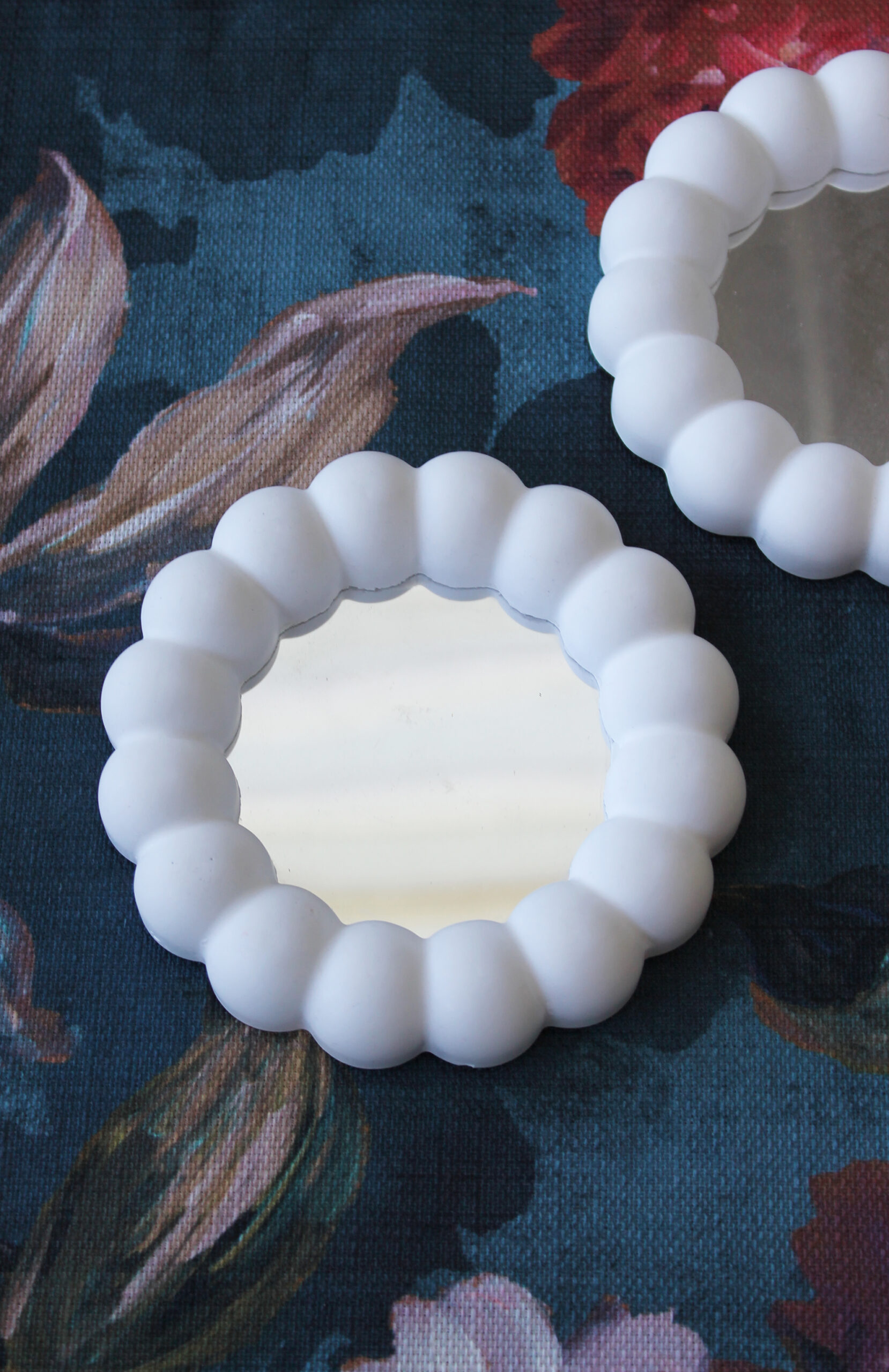 Round Bubble Mirror Tray