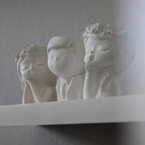 Hush Girl | Listening Girl | Boy Vase
