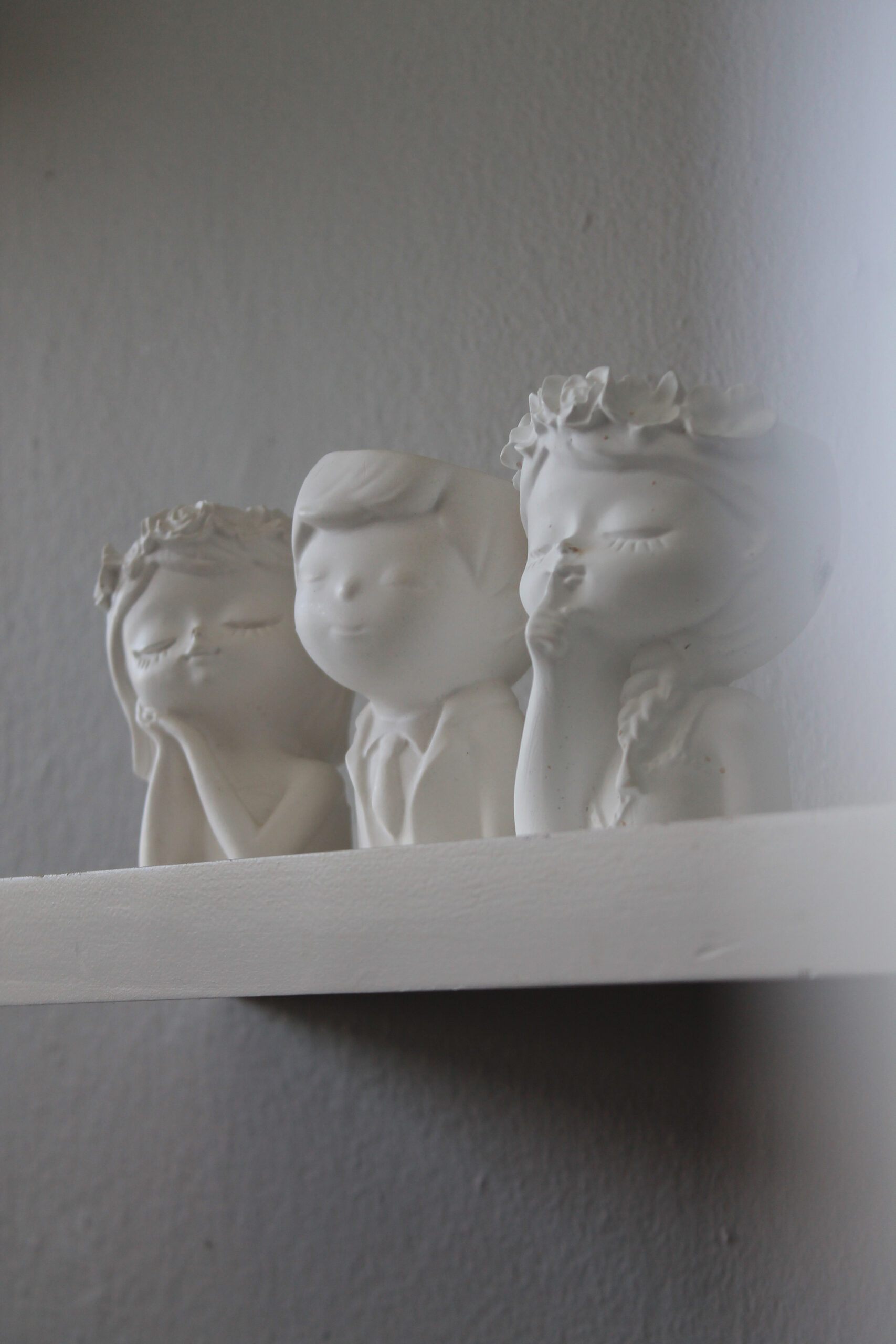 Hush Girl | Listening Girl | Boy Vase
