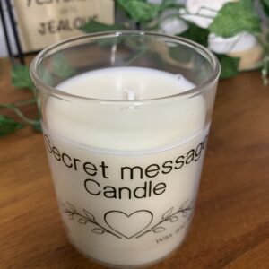 Secret Message Candle