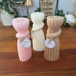 Knotted Pillar Candle