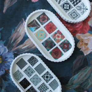 Art Tile Mini Serving Trays | Trinket Trays